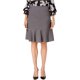 thumbnail image 2 of Falda acampanada con dobladillo acampanado elástico Nine West para mujer, gris, 12 Nine West Alinear, 2 of 2