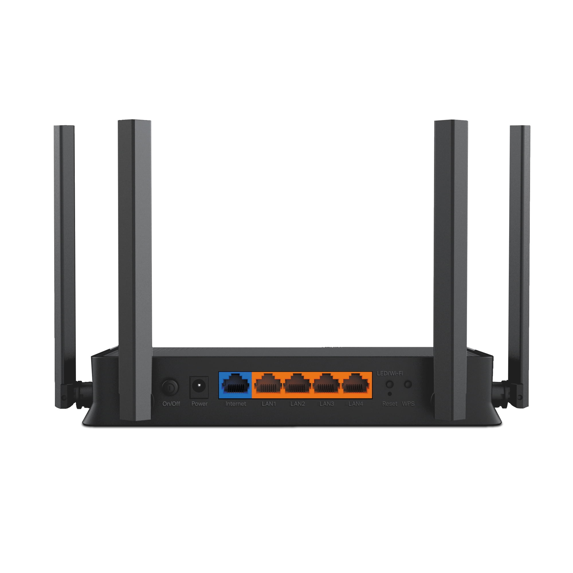 TP-Link Dual-band BE3200 Wi-Fi 7 Router with dual Gigabit Ports, 4x External Antennas, Parental Controls, and Homeshield.