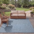 thumbnail image 5 of Safavieh Courtyard Finnian Solid Indoor/Outdoor Area Rug, Navy/Gray, 6'7" x 9'6", 5 of 16