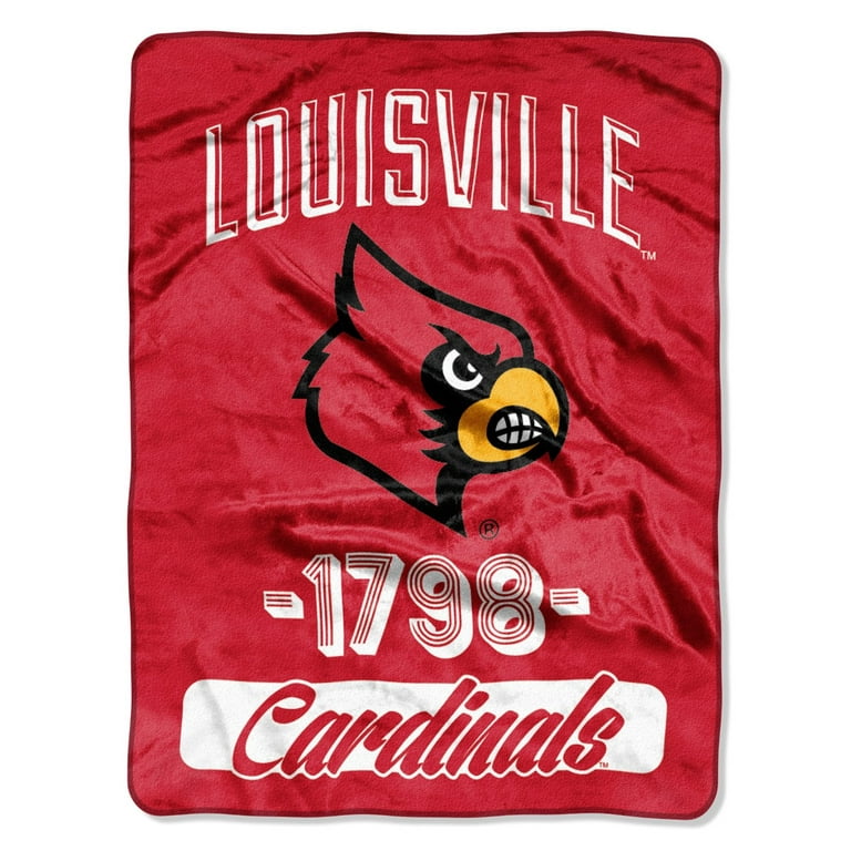 Louisville NCAA - Established in 1798 - Plush Throw Blanket - 46 x 60  inches - Cardinals 