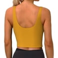 thumbnail image 4 of Uemuo Goldenrod Pattern Women's Sports Bra - High Impact Support, Breathable, and Comfortable Athletic Bra for Running, Yoga, and Workouts, 4 of 9