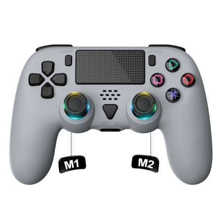 Wireless Controller for PS5 Controller Compatible with PS5/Slim/Pro/PC, Gaming Controller Supports Motion Control/Touch-Pad/Turbo/Programmable