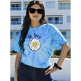 thumbnail image 2 of Be Free Heart Daisy Tie Dye Cyclone Women -Image by Shutterstock, Female Small, 2 of 4