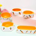 thumbnail image 3 of fastboy Non Slip Rabbit Feeder Bowl Feeding Basin for Hedgehog Gerbils Puppy Kitten 11cmx4.5cm Round, 3 of 9