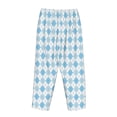 thumbnail image 5 of Fotbe Blue and White Squares Women's Pajama Pants,Sleepwear Pants,Pj Bottoms Drawstring And Pockets-X-Large, 5 of 9