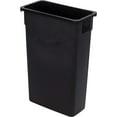 thumbnail image 1 of Carlisle 34202303 TrimLine Rectangle Waste Container Trash Can Only, 23 Gallon, Black, 1 of 6