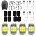 thumbnail image 2 of 4pcs LED luz estroboscópica 7 colores 2.4G control remoto inalámbrico M3 motocicleta lámpara de señal Ehuebsd  Para estrenar, 2 of 7
