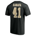 thumbnail image 3 of Men's Alvin Kamara Black New Orleans Saints Icon Name & Number T-Shirt, 3 of 3