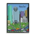 thumbnail image 2 of Houston Texas City Skyline Architecture Highway Cars 16 in x 20 in Framed Painting Art Print, by Stupell Home Décor, 2 of 5