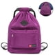 thumbnail image 1 of Bolsa de gimnasio bolsa de gimnasio con bolsillo exterior mochila de saco de gimnasio con cordón ajustable para mujeres y hombres Xemadio 221369-2, 1 of 9
