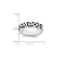 thumbnail image 2 of Gem & Harmony Sterling Silver Antiqued Celtic Knot Band Ring for Men, 2 of 5