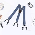 thumbnail image 3 of YAOBAMM Clothes Suspenders Men Suspenders Adjustable Quick Release Wear Resistant Non Slip with Heavy Duty Clips Multipurpose Polyester Y Back Suspenders, 3 of 6