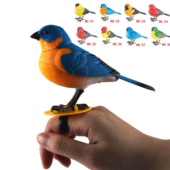 pitrice Activated Gifts Talking Parrot Pet Electronic Toy Voice Control Singing Bird A