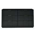 thumbnail image 4 of Better Homes & Gardens Lillian Fluted 6 Drawer Dresser, Black Finish, 4 of 8