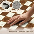 thumbnail image 6 of ODIKA 2'x3' Washable Doormat Non-Slip, Low Pile Waffle Repeating Alternating Distressed Motif Earthy Tweed Durable for Entryway, Kitchen, Laundry Room, 6 of 7