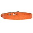thumbnail image 1 of Faux Leather Collar Metal Buckle Pet Collar Adjustable Pet Collar for Small Dogs, 1 of 10