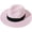 Pink, variant on Women Panama Straw Hat Classic Wide Brim Sun Hat for Beach Adjustable Summer Fedora Hat for Ladies UPF 50+