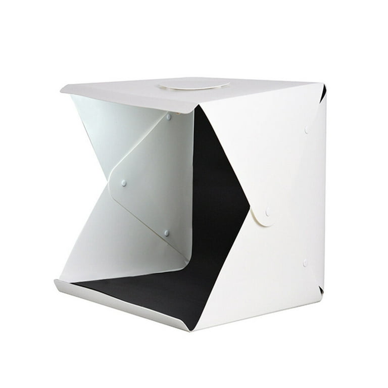 Product Photography Light Box, Portable Photo Studio Light Tent Kit,  Foldable Mini Photography Light Box Tent with 4 Colors Backgrounds (Black,  White