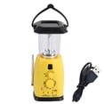 thumbnail image 1 of Linterna solar LED de emergencia para camping con manivela, lámpara y cargador de teléfono, 1 of 14