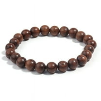 Namzi Wooden Beaded Bracelet for Men and Women Lightweight Stretch Bracelet-Style C