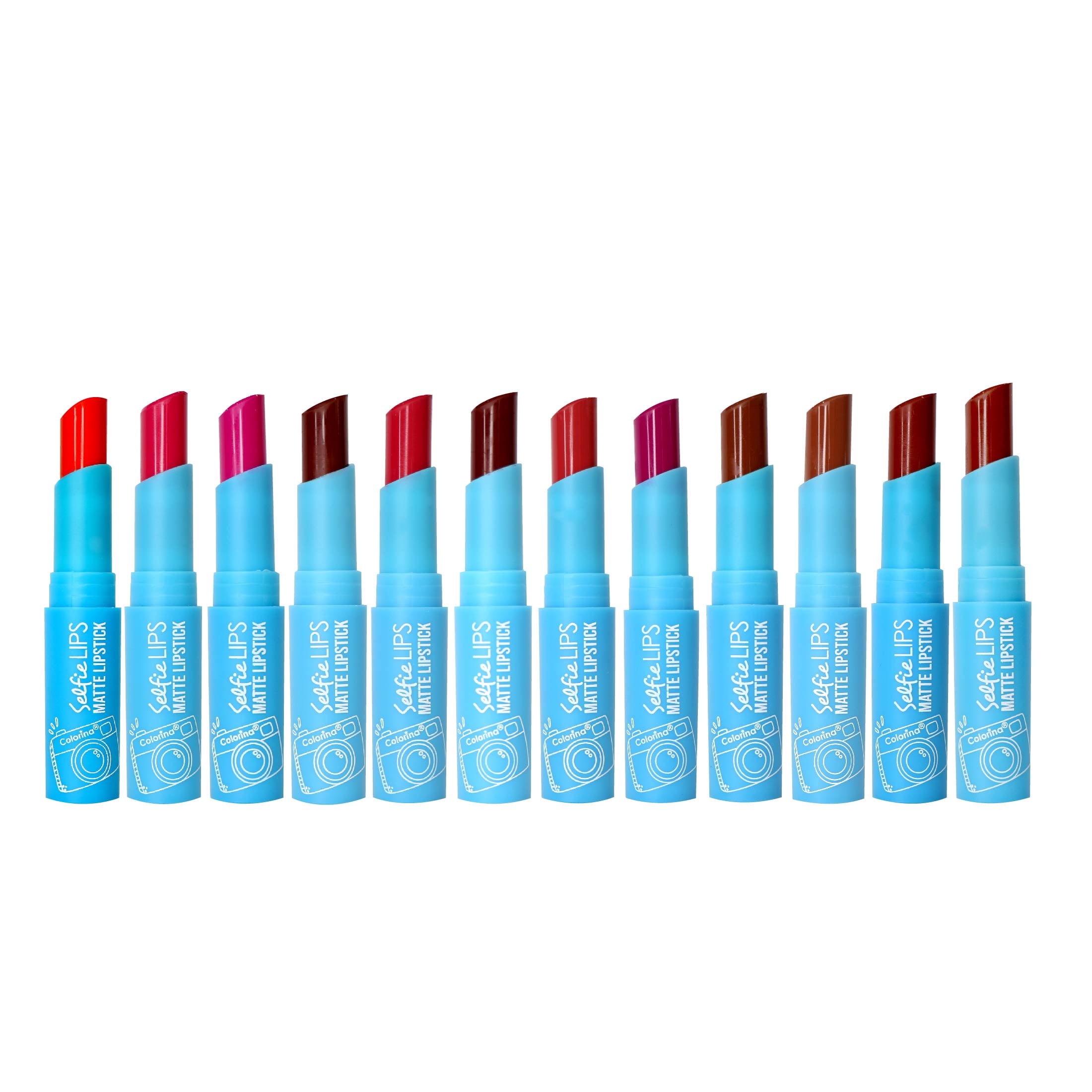 Colorina Makeup Studio Selfie Face Collection Selfie Lips Matte Lipstick 10 Influencer 0.9 oz