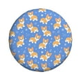 thumbnail image 2 of Bingfone Kawaii Corgi Spare Tire Cover Weatherproof Universal Wheel Protectors For Rv Camper Travel Trailer Suv Truck-14 Inch, 2 of 9