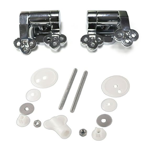 Toilet Seat Hinges Replacement Part Toilet Lid Hinges with Slow Mechanism Hinges for Toilet Seat Simple Install