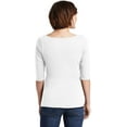 thumbnail image 2 of District Made Women's Perfect Weight 3/4-Sleeve T-Shirt - DM107L, 2 of 2