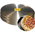 thumbnail image 2 of Set 3 Moldes Charolas Para Hornear Pizza De Aluminio 30 Cm Generica Resistentes, 2 of 3