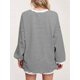 thumbnail image 5 of Camiseta de Larga Extragrande para Mujer, Túnica A Rayas con Bloques de Color, Sudadera Holgada de Otoño con Cuello Redondo y Negro XL, 5 of 8