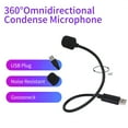 thumbnail image 4 of Graflsoa Microphone Compact USB Mini avec Son Omnidirectionnel 360°, Design Pliable pour PC, Ordinateur Portable et Réunions en Ligne - Noir, 4 of 6