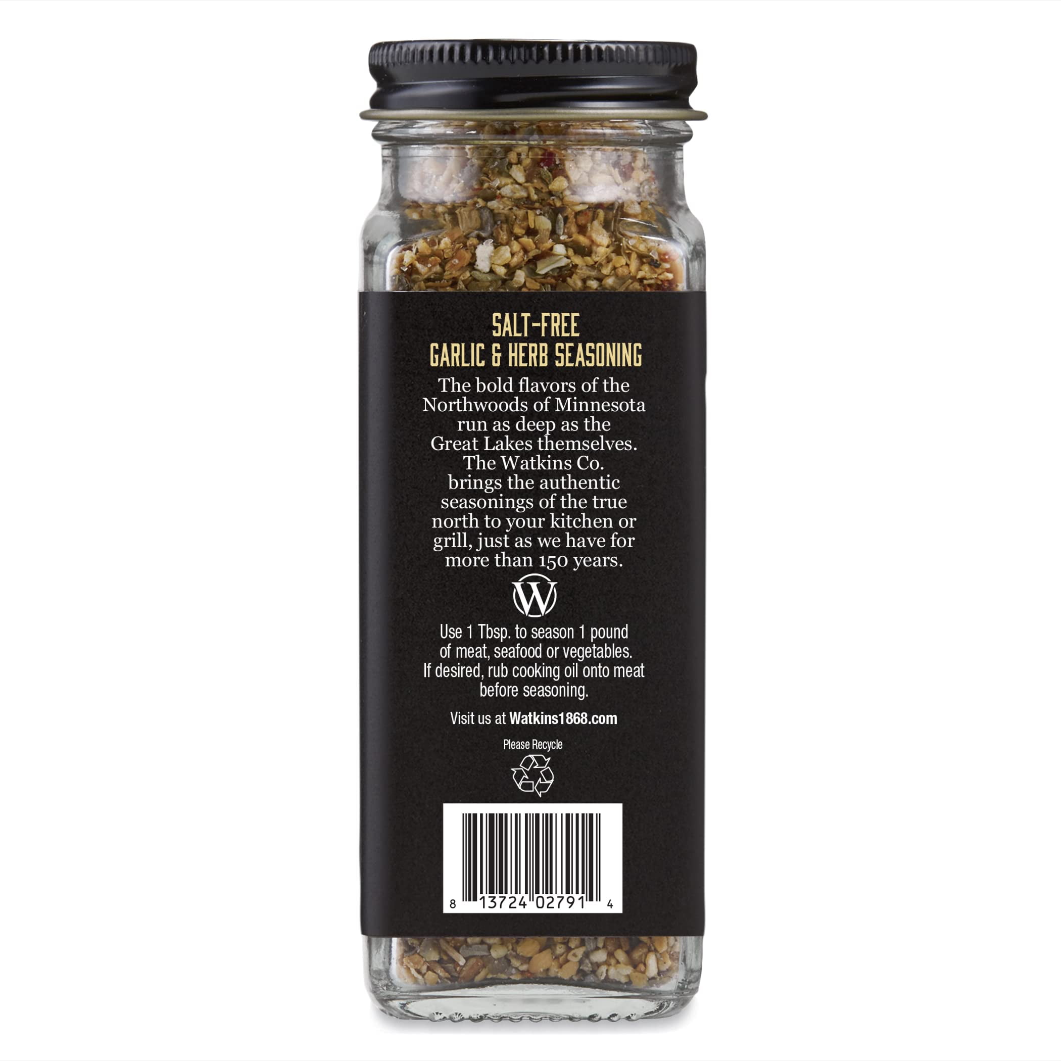 Watkins 2305863 2.6 oz Garlic Herb Salt Free Organic Seasoning - Pack of 12