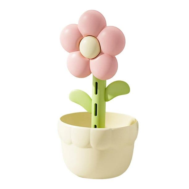 Humidificador de flores con luz, difusor de aroma de escritorio silencioso para dormitorio, guardería, Pétalo rosa