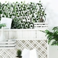 thumbnail image 7 of BalsaCircle 17x95" Brown Wood Expandable Lattice Fence Green Faux Ivy Leaves Backdrop Panel Party Decorations, 7 of 7