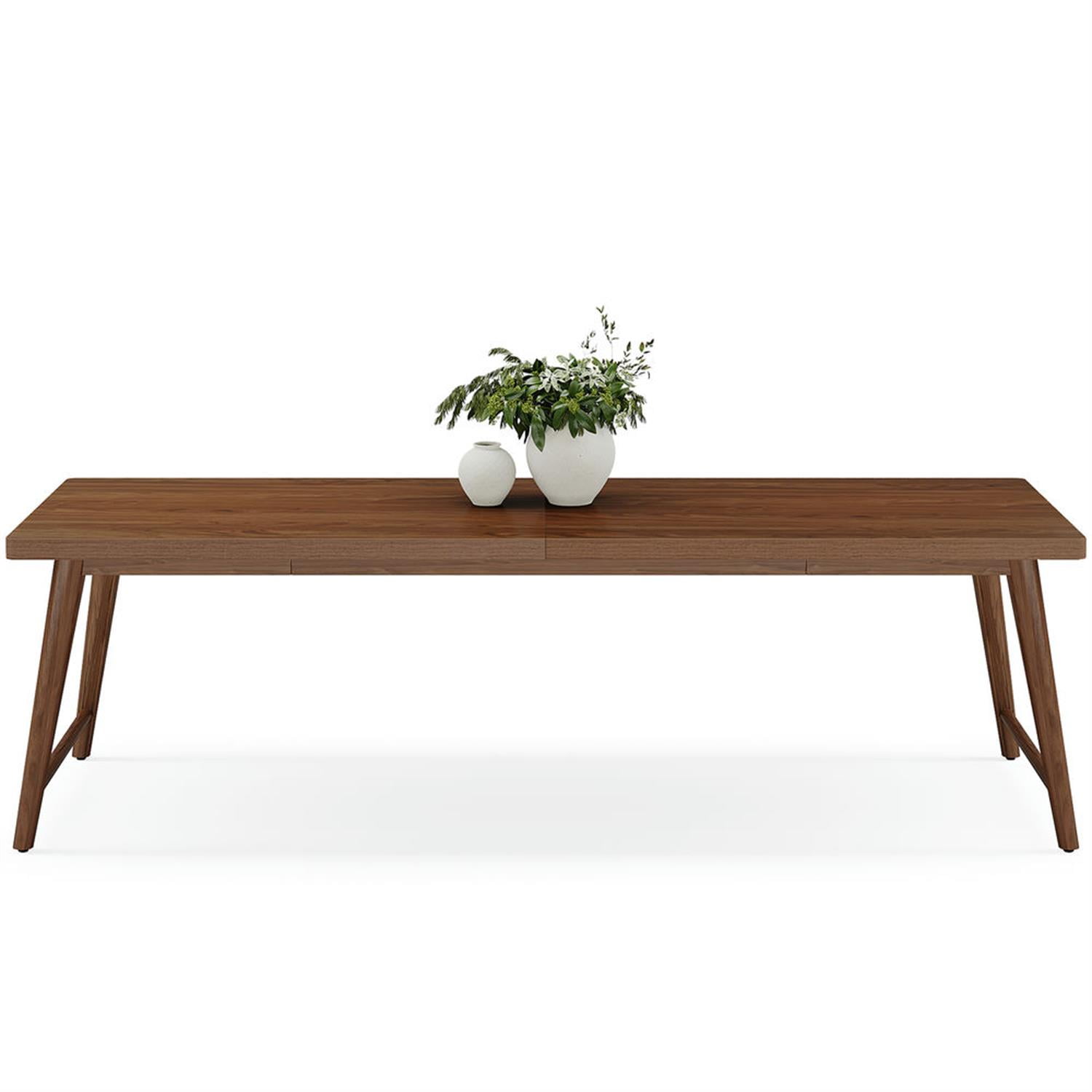 Demi Bonn 78" Two Person Executive Computer Desk with Metal Frame, Modern Duty Study Writing Gaming Table for Home Office, Rectangle Workstation, Brown