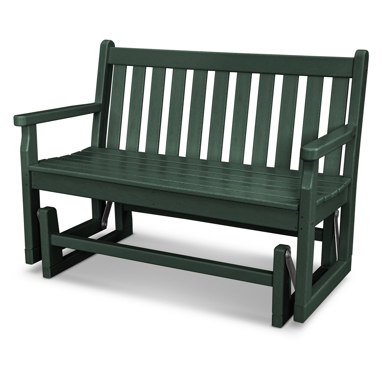 POLYWOOD® Traditional Recycled Plastic 48 in. Outdoor Glider Loveseat
