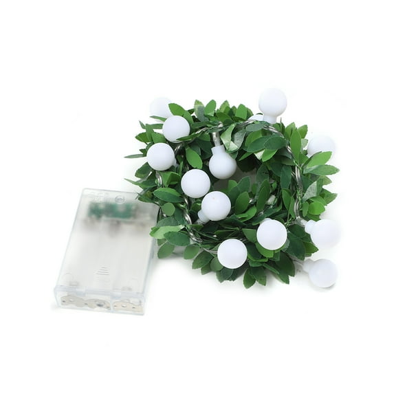 9.8 Ft Globe Ivy String Lights, LED Vine with Lights Battery Operated, Green Vines with Lights for Bedroom, Room, Wall, Garden, Party, Wedding, Christmas Decor