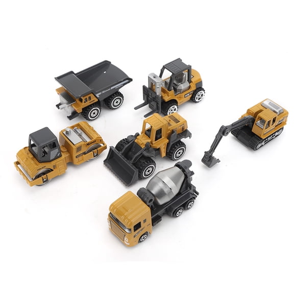 NFTIGB 1/64 Mini Alloy Truck Engineering Car Toys Model Set for Children Gift Home Decoration Classic Construction Vehicles 6 Pieces (3.1 inches / 8 cm)