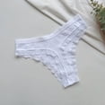 thumbnail image 2 of Zhuge Pack de 6 Calzoncillos Hipster Mujer,Algodón Transpirable con Detalles de Encaje, Braguitas Brasileñas Sexy y Cómodas para Todo Día，Estilo B,Talle M Blanco, 2 of 5