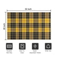 thumbnail image 5 of Yellow Black and Red Checkerboard Checkered Pattern Door Rugs,Washable Non Slip Door Mats Indoor,Decorative Door Mats,Entry Mat Indoor for Entrance,Bedroom,Kitchen,Bathroom,20"x32", 5 of 6