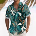 thumbnail image 2 of Hawaiian Shirt For Men, Men's Vintage Button Down Bowling Shirts Short Sleeve Summer Beach Shirt XL, 2 of 5