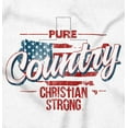 thumbnail image 2 of Pure Country Religious American Flag Men's Graphic T Shirt Tees Brisco Brands S, 2 of 6
