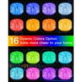 thumbnail image 4 of GooingTop Christmas Lights Outdoor, 33Ft 100 LED Rope Lights with 16 Colors,Fairy Lights Plug in with 12 Modes Remote Control for Halloween Christmas Indoor Outdoor Decoration, 4 of 10