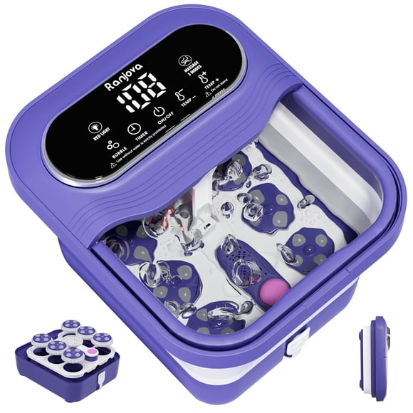 Masaje rotativo eléctrico Foot Spa Ranjova con calor y burbujas