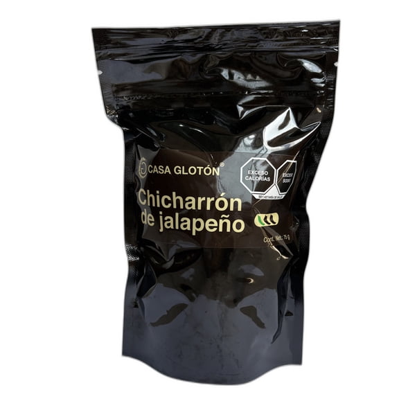 Chicharrón de jalapeño Casa Glotón rodajas secas 75 g