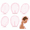 Pink, variant on Makeup Protector Hood, Reusable 6 Pack Breathable Mesh Face Cover with Zipper for Hair & Makeup Protection, Wedding, Bridal, Salon, Travel and Daily Use