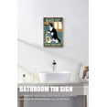 thumbnail image 4 of Black Cat & Sink Co. Wash Your Paws Vintage Aluminum Sign 12x16 IN Cat Decor Cat Gifts Funny Cat Bathroom Metal Sign, 4 of 6