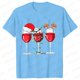 thumbnail image 1 of Camisetas navideñas de vino para mujer, ropa, camisetas divertidas de dibujos animados, camiseta de moda Kawaii, camisetas coreanas para mujer, camisetas navideñas para vino, 1 of 5