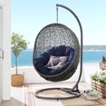 thumbnail image 1 of Modway Chaise Balançoire de Patio Extérieur avec Support en Gris Marine, 1 of 9