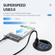 thumbnail image 3 of ORICO DESK-4U 5Gbps USB HUB Soporte de escritorio Multi USB 3.0 Splitter Adaptadores para PC, 3 of 9